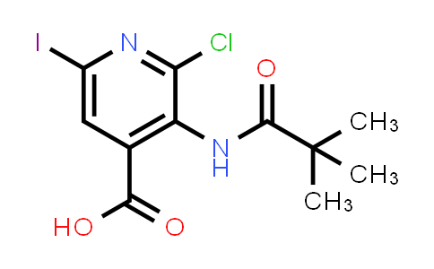 2-Chloro-6-iodo-3-pivalamidoisonicotinic acid