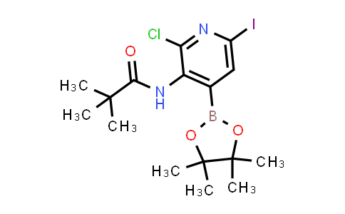 N-(2-Chloro-6-iodo-4-(4,4,5,5-tetramethyl-1,3,2-dioxaborolan-2-yl)pyridin-3-yl)pivalamide