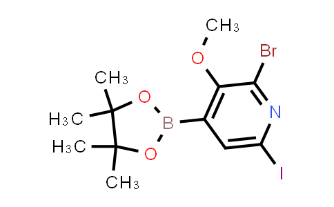 2-Bromo-6-iodo-3-methoxy-4-(4,4,5,5-tetramethyl-1,3,2-dioxaborolan-2-yl)pyridine