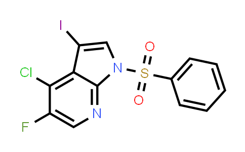 4-Chloro-5-fluoro-3-iodo-1-(phenylsulfonyl)-1H-pyrrolo[2,3-b]pyridine