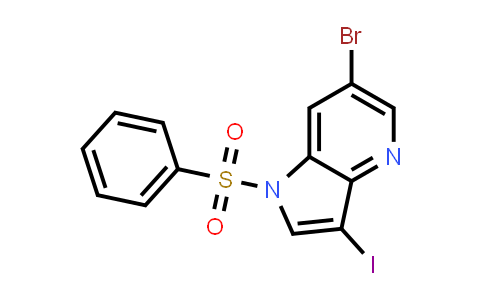 6-Bromo-3-iodo-1-(phenylsulfonyl)-1H-pyrrolo[3,2-b]pyridine