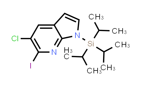 5-Chloro-6-iodo-1-(triisopropylsilyl)-1H-pyrrolo[2,3-b]pyridine