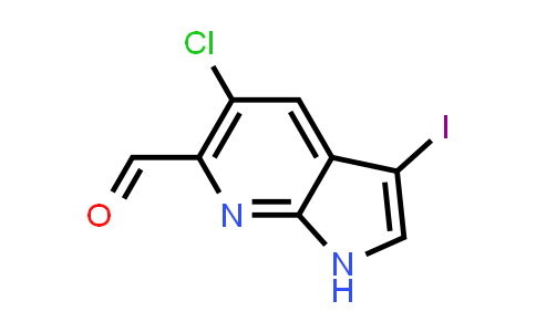 5-Chloro-3-iodo-1H-pyrrolo[2,3-b]pyridine-6-carbaldehyde