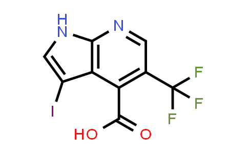 3-Iodo-5-(trifluoromethyl)-1H-pyrrolo-[2,3-b]pyridine-4-carboxylic acid