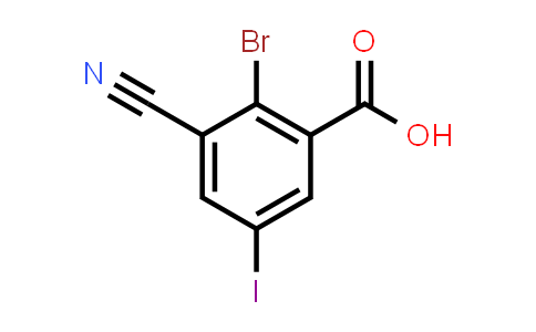 2-Bromo-3-cyano-5-iodobenzoic acid