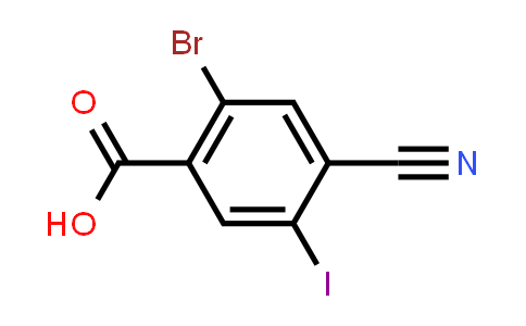 2-Bromo-4-cyano-5-iodobenzoic acid