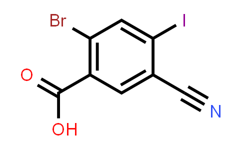 2-Bromo-5-cyano-4-iodobenzoic acid