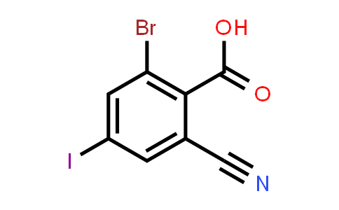 2-Bromo-6-cyano-4-iodobenzoic acid