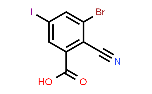 3-Bromo-2-cyano-5-iodobenzoic acid