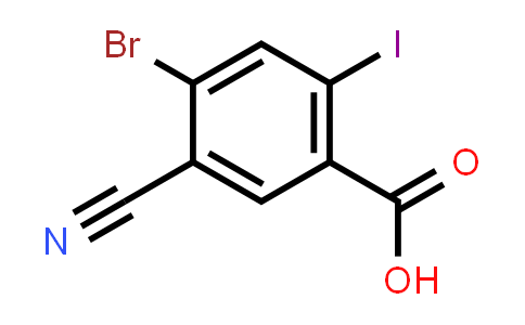 4-Bromo-5-cyano-2-iodobenzoic acid