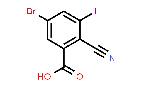 5-Bromo-2-cyano-3-iodobenzoic acid