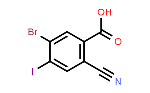 5-Bromo-2-cyano-4-iodobenzoic acid