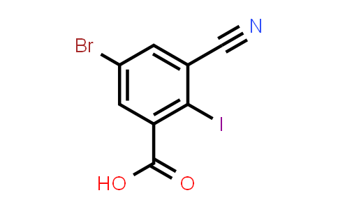 5-Bromo-3-cyano-2-iodobenzoic acid