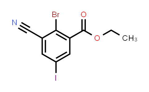 Ethyl 2-bromo-3-cyano-5-iodobenzoate