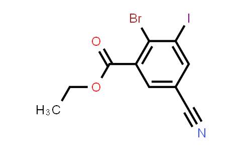 Ethyl 2-bromo-5-cyano-3-iodobenzoate