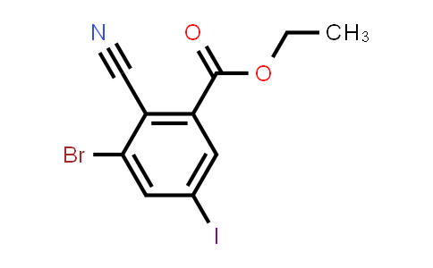 Ethyl 3-bromo-2-cyano-5-iodobenzoate