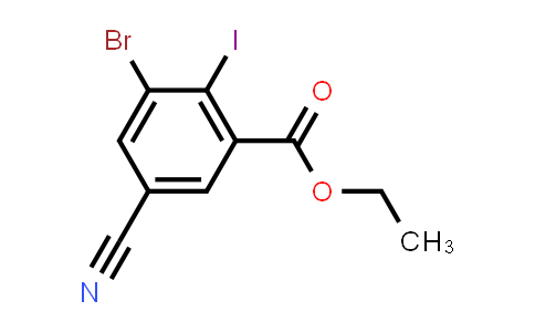 Ethyl 3-bromo-5-cyano-2-iodobenzoate