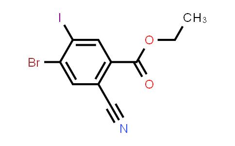 Ethyl 4-bromo-2-cyano-5-iodobenzoate