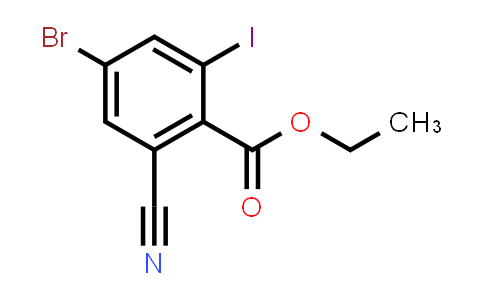 Ethyl 4-bromo-2-cyano-6-iodobenzoate