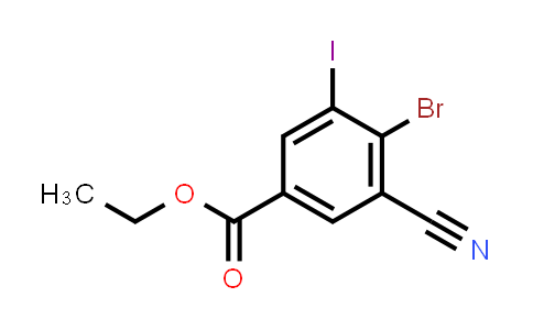 Ethyl 4-bromo-3-cyano-5-iodobenzoate