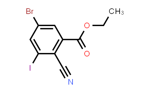 Ethyl 5-bromo-2-cyano-3-iodobenzoate