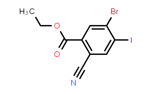 Ethyl 5-bromo-2-cyano-4-iodobenzoate