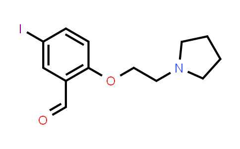 5-Iodo-2-(2-pyrrolidin-1-yl-ethoxy)-benzaldehyde