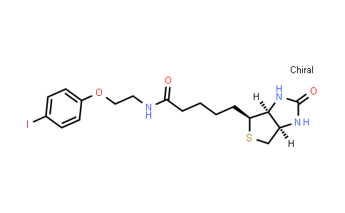 3AS,4S,6aR-N-(2-(4-Iodophenoxy)ethyl)-5-(2-oxohexahydro-1H-thieno[3,4-d]imidazol-4-yl)pentanamide