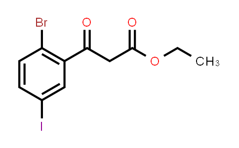 Ethyl 3-(2-bromo-5-iodophenyl)-3-oxopropanoate