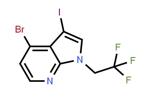 4-Bromo-3-iodo-1-(2,2,2-trifluoroethyl)-1H-pyrrolo[2,3-b]pyridine