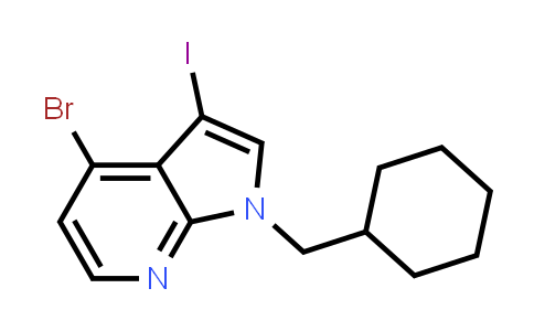 4-Bromo-1-cyclohexylmethyl-3-iodo-1H-pyrrolo[2,3-b]pyridine