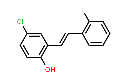 4-Chloro-2-[(E)-2-(2-iodophenyl)ethenyl]phenol