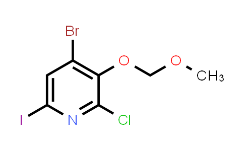 4-Bromo-2-chloro-6-iodo-3-(methoxymethoxy)pyridine