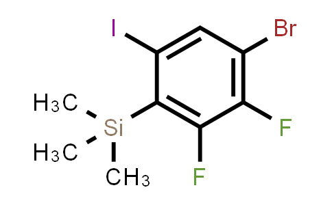 4-Bromo-2,3-difluoro-6-iodo-1-(trimethylsilyl)benzene