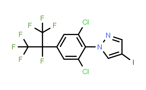 1-(2,6-Dichloro-4-(perfluoropropan-2-yl)phenyl)-4-iodo-1H-pyrazole