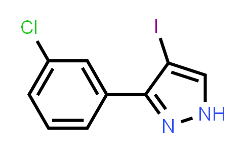 3-(3-Chloro-phenyl)-4-iodo-1H-pyrazole