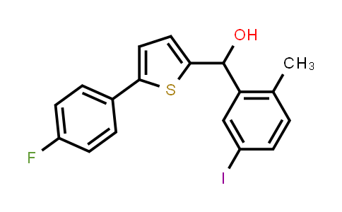 (5-(4-fluorophenyl)thiophen-2-yl)(5-iodo-2-methylphenyl)methanol