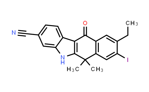 9-Ethyl-8-iodo-6,6-dimethyl-11-oxo-6,11-dihydro-5H-benzo[b]carbazole-3-carbonitrile