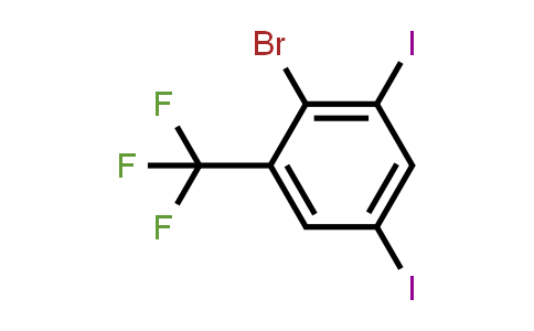 2-Bromo-1,5-diiodo-3-(trifluoromethyl)benzene