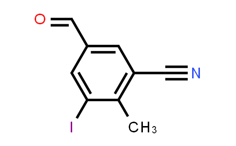 2-Formyl-5-iodo-3-methylbenzonitrile