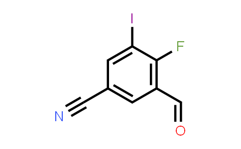 2-Fluoro-5-formyl-3-iodobenzonitrile