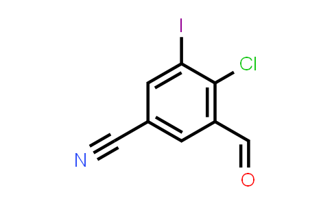 2-Chloro-5-formyl-3-iodobenzonitrile