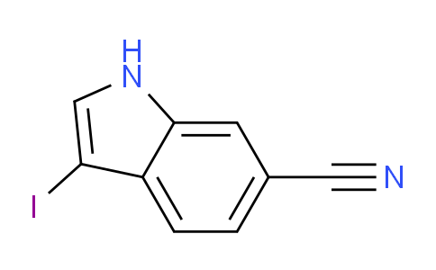 3-iodo-1H-indole-6-carbonitrile