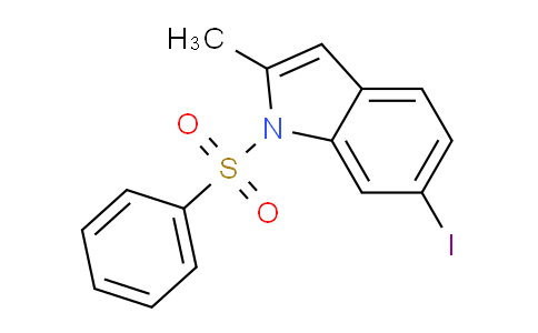 1-(benzenesulfonyl)-6-iodo-2-methyl-indole