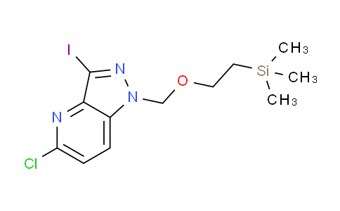 5-chloro-3-iodo-1-{[2-(trimethylsilyl)ethoxy]methyl}-1H-pyrazolo[4,3-b]pyridine