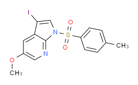 3-iodo-5-methoxy-1-(p-tolylsulfonyl)pyrrolo[2,3-b]pyridine