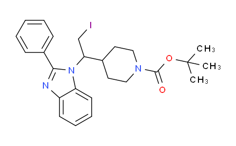 tert-butyl 4-(2-iodo-1-(2-phenyl-1H-benzo[d]imidazol-1-yl)ethyl)piperidine-1-carboxylate