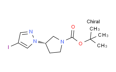 1,1-Dimethylethyl (3S)-3-(4-iodo-1H-pyrazol-1-yl)-1-pyrrolidinecarboxylate