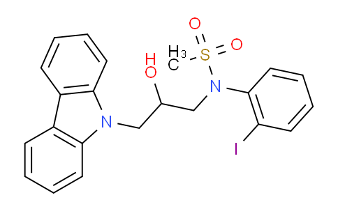 N-(3-(9H-carbazol-9-yl)-2-hydroxypropyl)-N-(2-iodophenyl)methanesulfonamide