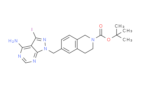 Tert-butyl 6-((4-amino-3-iodo-1H-pyrazolo[3,4-d]pyrimidin-1-yl)methyl)-3,4-dihydroisoquinoline-2(1H)-carboxylate